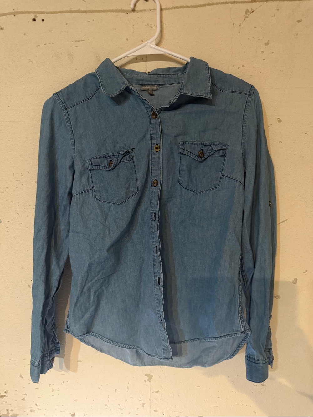 Charlotte Russe Light Blue Denim Shirt
